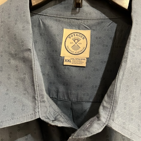 Voyager Mens Shirt XXL Blue - Picture 5 of 6